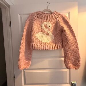 Delilah Designs Knitted Swan Sweater